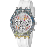 Guess Glitz Pride Limited Edition White Dial White Rubber Strap Watch for Women - GW0407L4 Buy Now By Guess