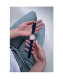 Guess Crown Jewel Diamonds White Dial Blue Rubber Strap Watch for Women - GW0411L2 Buy Now By Guess