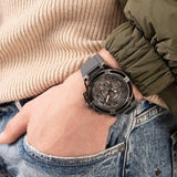 Guess Matrix Multifunction Grey Dial Grey Rubber Strap Watch for Men - GW0423G3 Buy Now By Guess