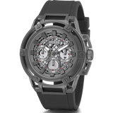 Guess Matrix Multifunction Grey Dial Grey Rubber Strap Watch for Men - GW0423G3 Buy Now By Guess