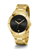 Guess Scope Quartz Black Dial Gold Steel Strap Watch for Men - GW0427G2 Buy Now By Guess