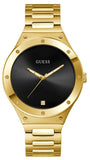 Guess Scope Quartz Black Dial Gold Steel Strap Watch for Men - GW0427G2 Buy Now By Guess