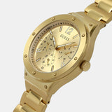 Guess Scope Gold Dial Gold Steel Strap Watch for Men - GW0454G2 Buy Now By Guess