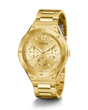 Guess Scope Gold Dial Gold Steel Strap Watch for Men - GW0454G2 Buy Now By Guess