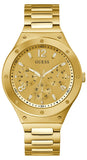 Guess Scope Gold Dial Gold Steel Strap Watch for Men - GW0454G2 Buy Now By Guess