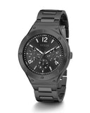 Guess Scope Multifunction Black Dial Black Steel Strap Watch for Men - GW0454G3 Buy Now By Guess