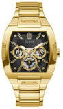 Guess Phoenix Multi Function Black Dial Gold Steel Strap Watch for Men - GW0456G1 Buy Now By Guess