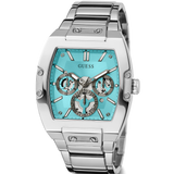 Guess Phoenix Multi Function Aqua Blue Dial Silver Steel Strap Watch for Men - GW0456G4 Buy Now By Guess