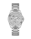 Guess Queen Quartz Silver Dial Silver Steel Strap Watch For Women - GW0464L1 Buy Now By Guess