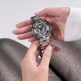 Guess Queen Quartz Silver Dial Silver Steel Strap Watch For Women - GW0464L1 Buy Now By Guess