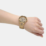 Guess Queen Quartz Gold Dial Gold Steel Strap Watch For Women - GW0464L2 Buy Now By Guess