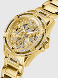 Guess Queen Quartz Gold Dial Gold Steel Strap Watch For Women - GW0464L2 Buy Now By Guess