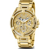 Guess Queen Quartz Gold Dial Gold Steel Strap Watch For Women - GW0464L2 Buy Now By Guess