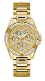 Guess Queen Quartz Gold Dial Gold Steel Strap Watch For Women - GW0464L2 Buy Now By Guess