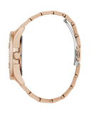 Guess Queen Multifunction Rose Gold Dial Rose Gold Steel Strap Watch For Women - GW0464L3 Buy Now By Guess