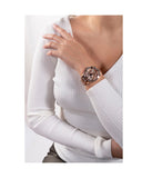 Guess Queen Multifunction Rose Gold Dial Rose Gold Steel Strap Watch For Women - GW0464L3 Buy Now By Guess