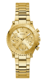Guess Cosmic Chronograph Gold Dial Gold Steel Strap Watch for Women - GW0465L1 Buy Now By Guess