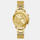 Guess Cosmic Chronograph Gold Dial Gold Steel Strap Watch for Women - GW0465L1 Buy Now By Guess