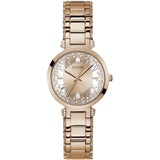Guess Crystal Clear Rose Gold Dial Rose Gold Steel Strap Watch for Women - GW0470L3 Buy Now By Guess