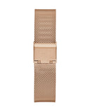 Guess Iconic Diamonds Rose Gold Dial Rose Gold Mesh Bracelet Watch For Women - GW0477L3 Buy Now By Guess