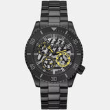 Guess Axel Multifunction Black Dial Black Steel Strap Watch For Men - GW0488G3 Buy Now By Guess