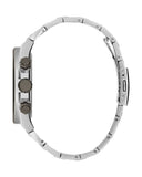 Guess Empire Quartz Black Dial Silver Steel Strap Watch For Men - GW0489G1 Buy Now By Guess