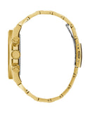 Guess Empire Quartz Black Dial Gold Steel Strap Watch For Men - GW0489G2 Buy Now By Guess