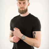 Guess King Quartz Silver Dial Silver Steel Strap Watch For Men - GW0497G1 Buy Now By Guess