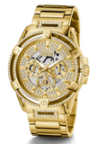 Guess Queen Quartz Gold Dial Gold Steel Strap Watch For Men - GW0497G2 Buy Now By Guess