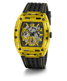 Guess Phoenix Chronograph Black Dial Black Rubber Strap Watch for Men - GW0499G2 Buy Now By Guess