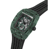 Guess Phoenix Analog Black Dial Black Silicone Strap Watch For Men- GW0499G7 Buy Now By Guess