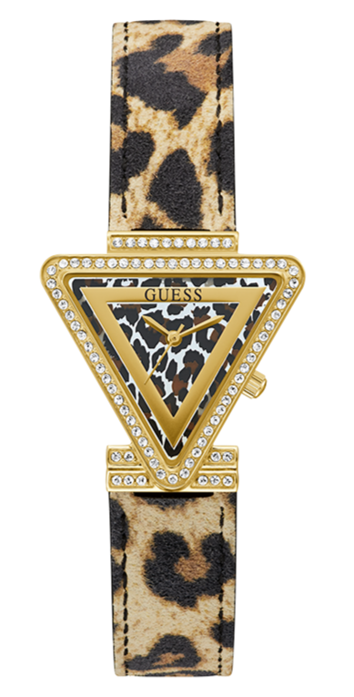 Guess Fame Quartz Animal Print Dial Multicolor Leather Strap Watch For Women - GW0504L3 Buy Now By Guess