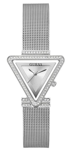 Guess Quartz Silver Dial Silver Mesh Strap Watch For Women - GW050L1 Buy Now By Guess