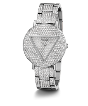 Guess Trend Diamonds Silver Dial Silver Steel Strap Watch for Women - GW0512L1 Buy Now By Guess