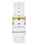 Guess Multifunction Gold Dial White Rubber Strap Watch for Women - GW0519L2 Buy Now By Guess