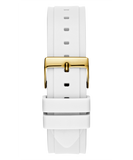 Guess Multifunction Gold Dial White Rubber Strap Watch for Women - GW0519L2 Buy Now By Guess