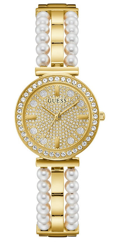 Guess Gala Diamonds Gold Dial Two Tone Steel Strap Watch for Women - GW0531L2 Buy Now By Guess