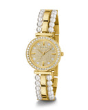 Guess Gala Diamonds Gold Dial Two Tone Steel Strap Watch for Women - GW0531L2 Buy Now By Guess