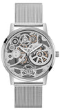 Guess Gadget Silver Dial Silver Mesh Bracelet Watch for Men - GW0538G1 Buy Now By Guess