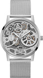 Guess Gadget Silver Dial Silver Mesh Bracelet Watch for Men - GW0538G1 Buy Now By Guess
