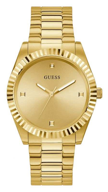 Guess Connoisseur Analog Gold Dial Gold Steel Strap Watch For Men - GW0542G2 Buy Now By Guess