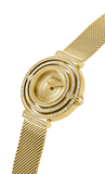 Guess Dream Quartz Gold Dial Gold Mesh Strap Watch For Women - GW0550L2 Buy Now By Guess