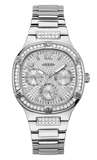 Guess Duchess Quartz Silver Dial Silver Steel Strap Watch For Women - GW0558L1 Buy Now By Guess