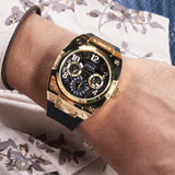 Guess Prodigy Black Dial Black Silicone Strap Watch For Men - GW0569G2 Buy Now By Guess