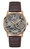 Guess Gadget Brown Dial Brown Leather Strap Watch for Men - GW0570G2 Buy Now By Guess