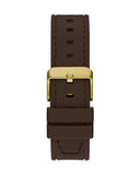 Guess Headline Chronograph Blue Dial Brown Silicone Strap Watch For Men - GW0571G5 Buy Now By Guess