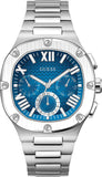 Guess Headliner Multifunction Blue Dial Silver Steel Strap Watch For Men - GW0572G1 Buy Now By Guess
