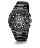 Guess Headliner Quartz Black Dial Grey Steel Strap Watch For Men - GW0572G5 Buy Now By Guess