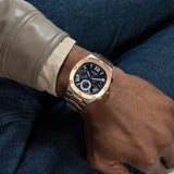 Guess Headliner Multifunction Blue Dial Two Tone Steel Strap Watch For Men - GW0572G4 Buy Now By Guess