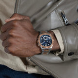 Guess Headliner Multifunction Blue Dial Two Tone Steel Strap Watch For Men - GW0572G4 Buy Now By Guess